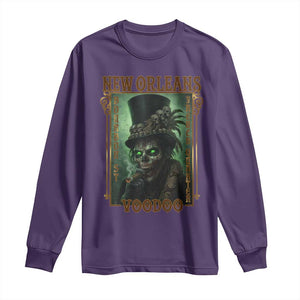 New Orleans Voodoo Long Sleeve Shirt Bourbon Street French Quarter Creepy Occult Lover TS11 Purple Print Your Wear