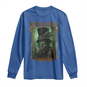 New Orleans Voodoo Long Sleeve Shirt Bourbon Street French Quarter Creepy Occult Lover TS11 Royal Blue Print Your Wear