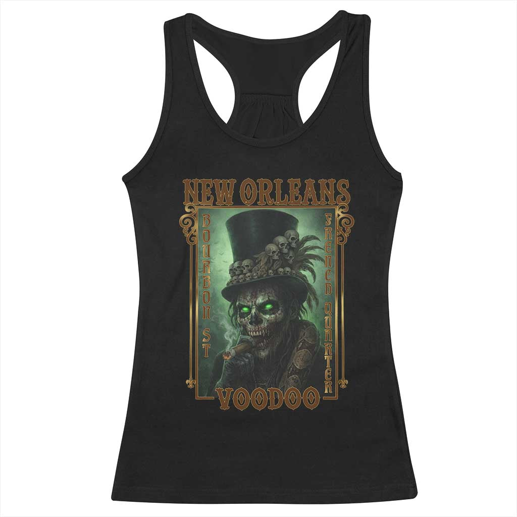 New Orleans Voodoo Racerback Tank Top Bourbon Street French Quarter Creepy Occult Lover TS11 Black Print Your Wear