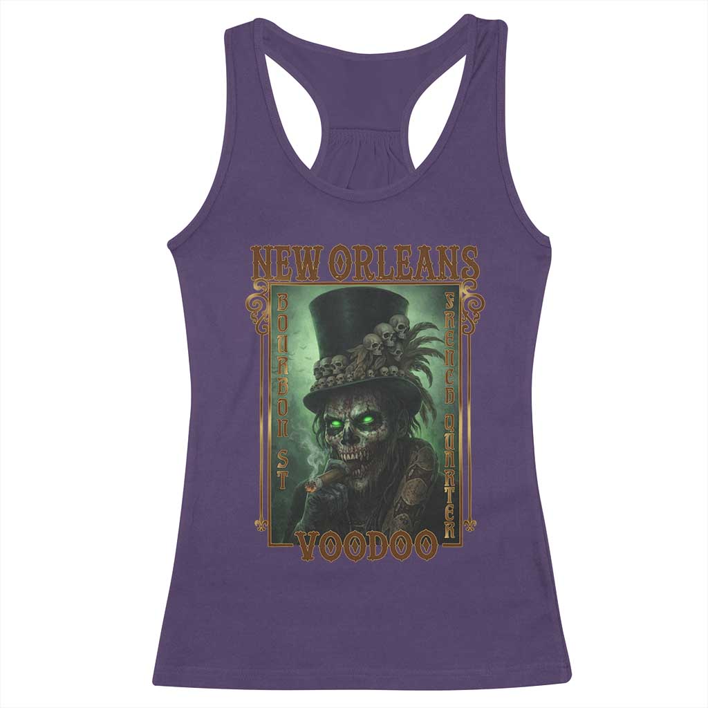 New Orleans Voodoo Racerback Tank Top Bourbon Street French Quarter Creepy Occult Lover TS11 Purple Print Your Wear