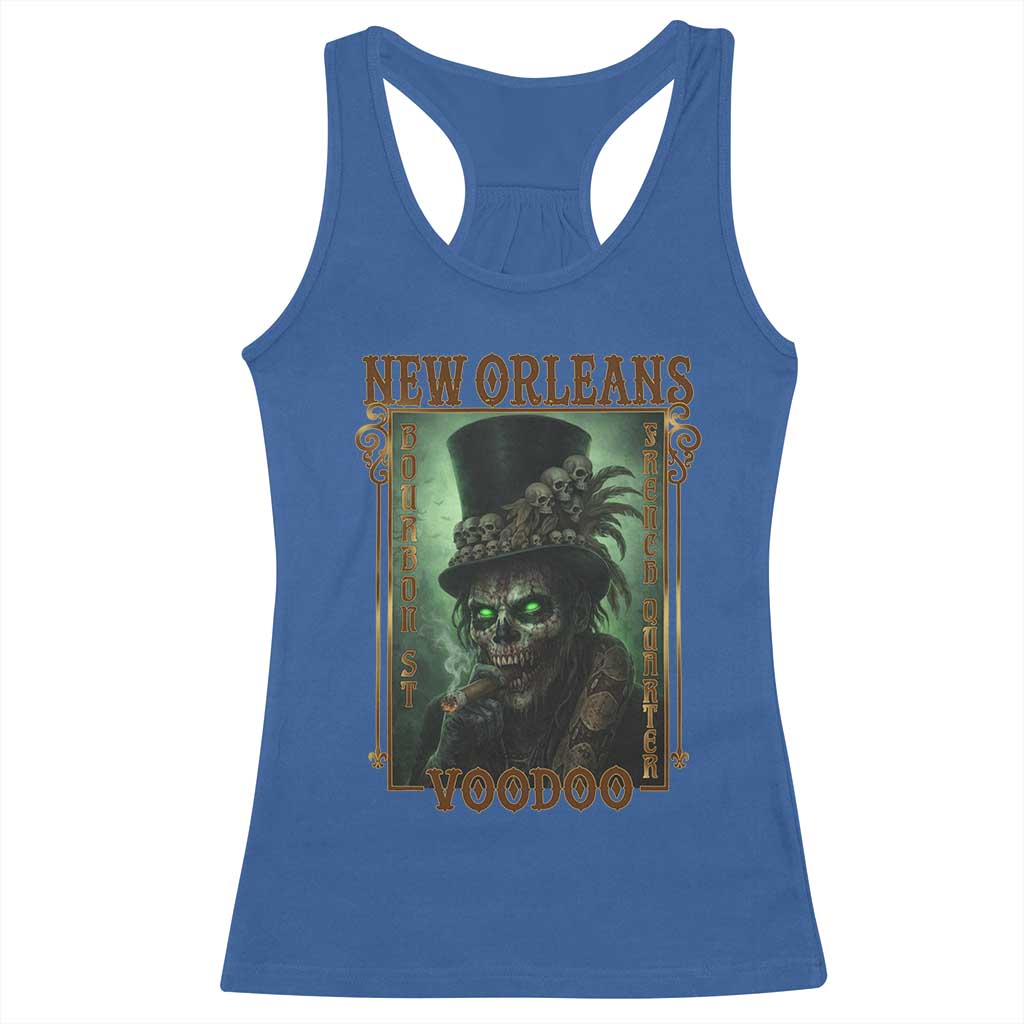 New Orleans Voodoo Racerback Tank Top Bourbon Street French Quarter Creepy Occult Lover TS11 Royal Blue Print Your Wear