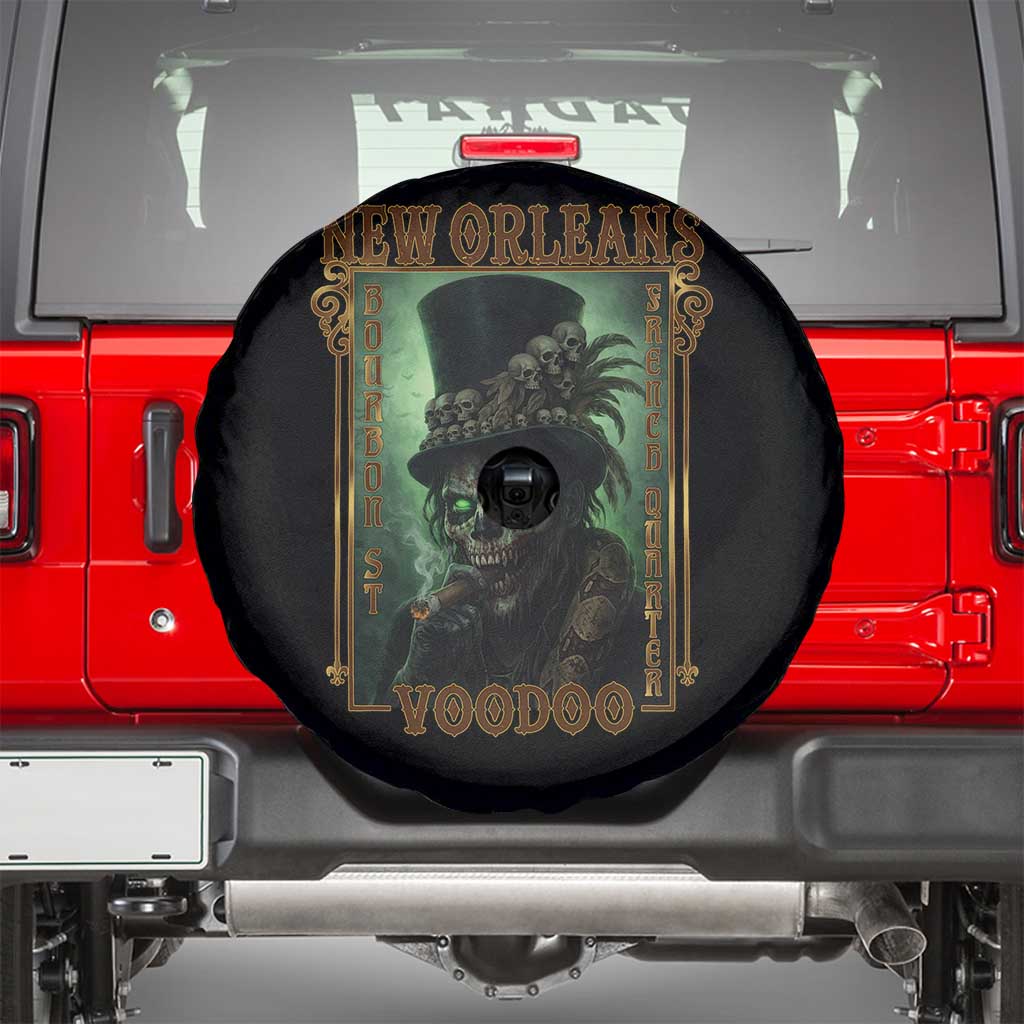 New Orleans Voodoo Spare Tire Cover Bourbon Street French Quarter Creepy Occult Lover TS11 Black Print Your Wear