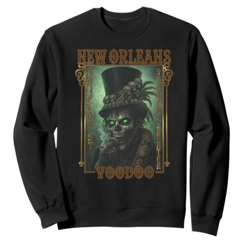 New Orleans Voodoo Sweatshirt Bourbon Street French Quarter Creepy Occult Lover TS11 Black Print Your Wear