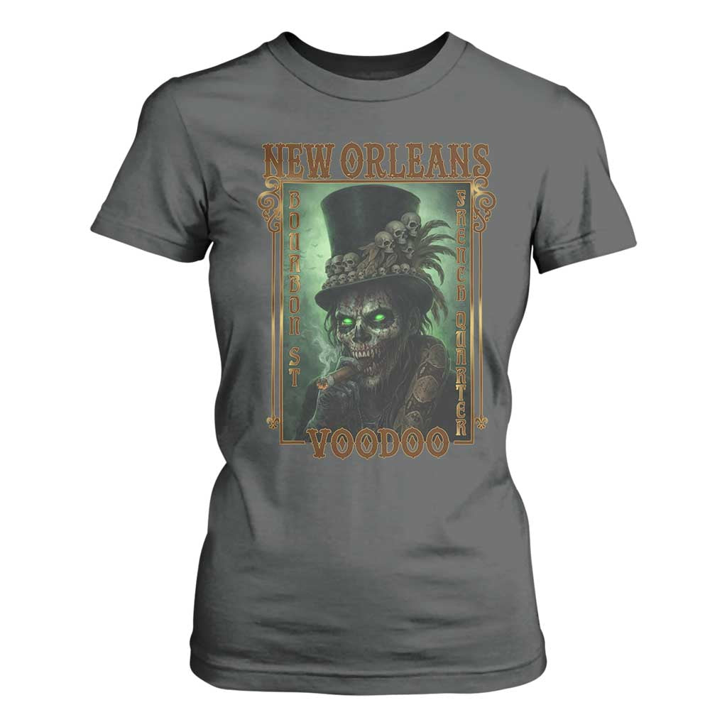 New Orleans Voodoo T Shirt For Women Bourbon Street French Quarter Creepy Occult Lover TS11 Dark Heather Print Your Wear