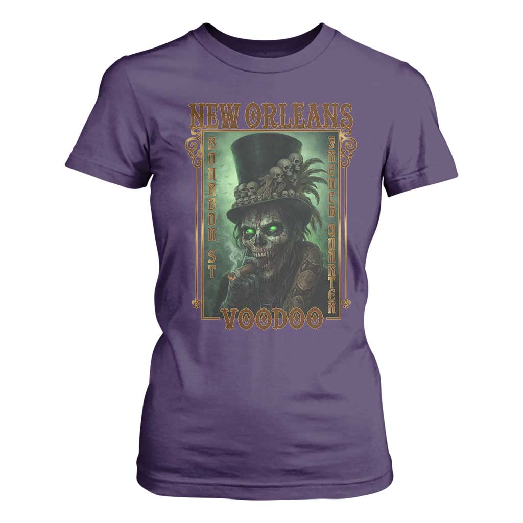 New Orleans Voodoo T Shirt For Women Bourbon Street French Quarter Creepy Occult Lover TS11 Purple Print Your Wear