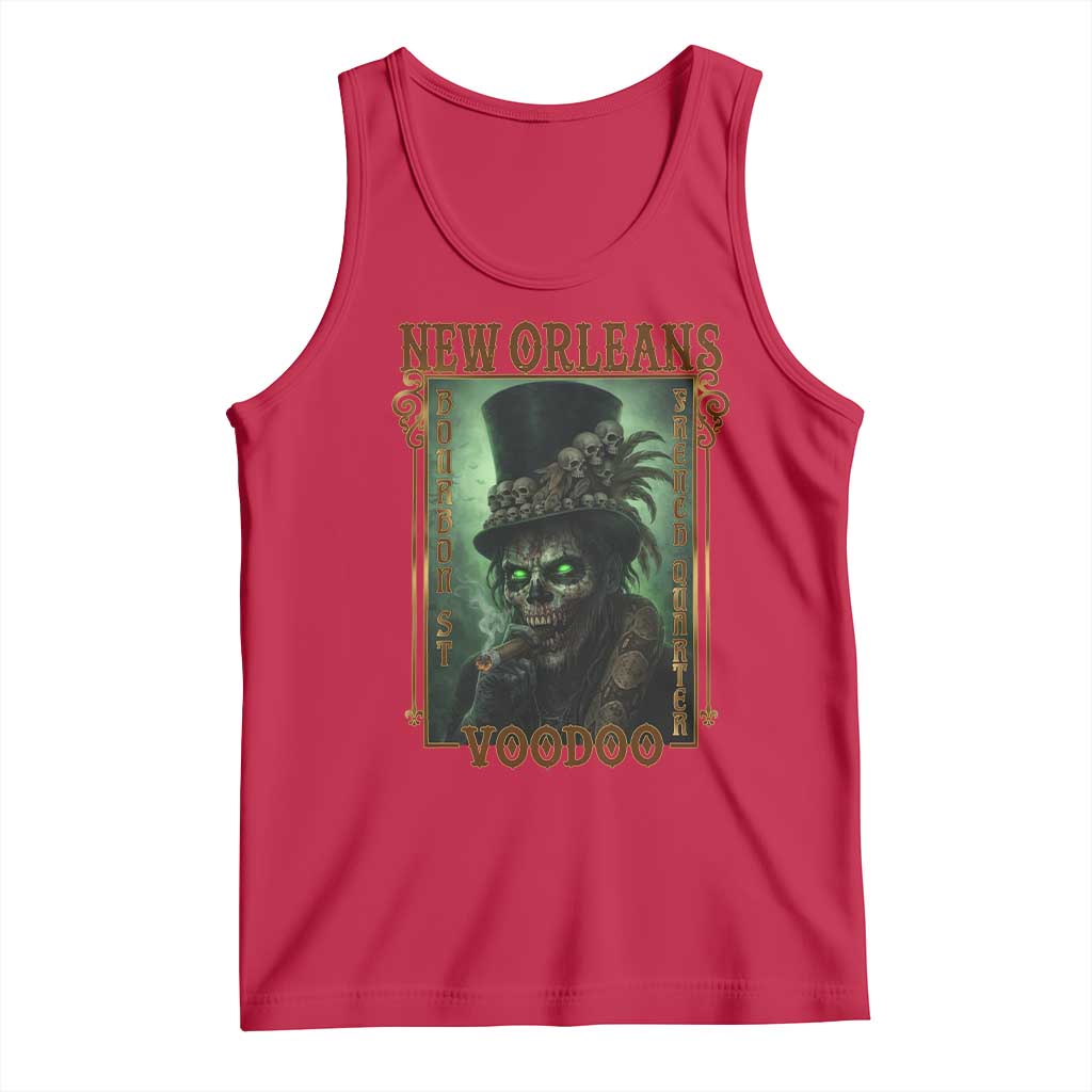 New Orleans Voodoo Tank Top Bourbon Street French Quarter Creepy Occult Lover TS11 Red Print Your Wear