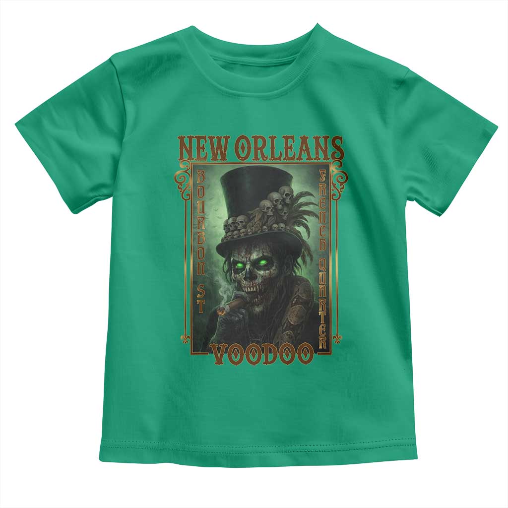 New Orleans Voodoo Toddler T Shirt Bourbon Street French Quarter Creepy Occult Lover TS11 Irish Green Print Your Wear