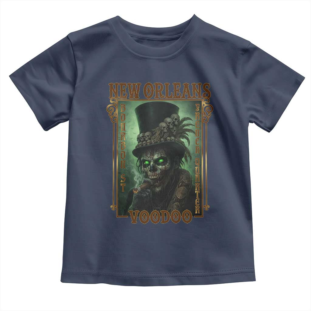 New Orleans Voodoo Toddler T Shirt Bourbon Street French Quarter Creepy Occult Lover TS11 Navy Print Your Wear