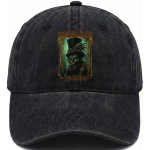 New Orleans Voodoo Washed Cotton Baseball Cap Bourbon Street French Quarter Creepy Occult Lover TS11 Print Your Wear