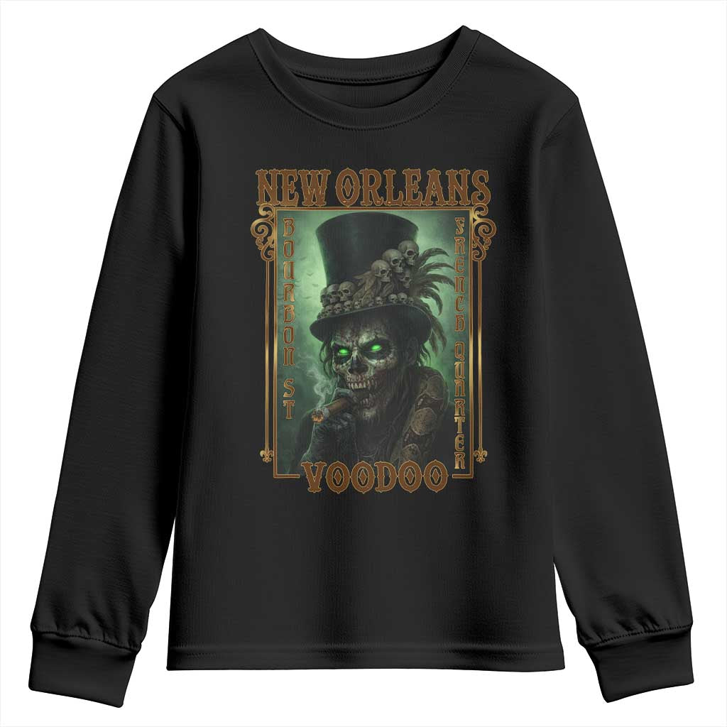 New Orleans Voodoo Youth Sweatshirt Bourbon Street French Quarter Creepy Occult Lover TS11 Black Print Your Wear