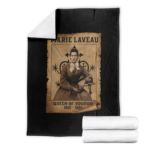 Marie Laveau Throw Blanket Queen Of Voodoo New Orleans Hoodoo Rootwork TS11 Black Print Your Wear