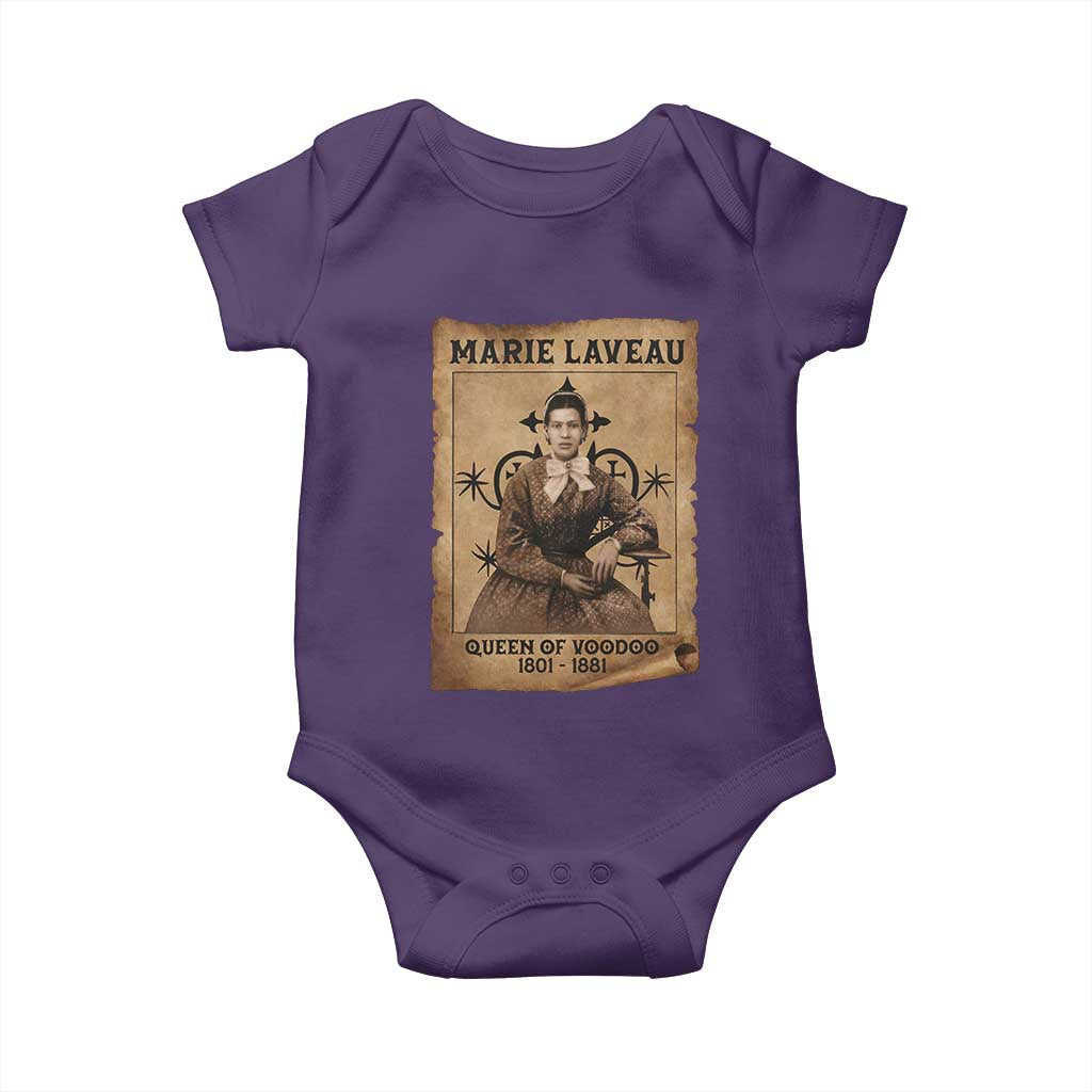 Marie Laveau Baby Onesie Queen Of Voodoo New Orleans Hoodoo Rootwork TS11 Purple Print Your Wear