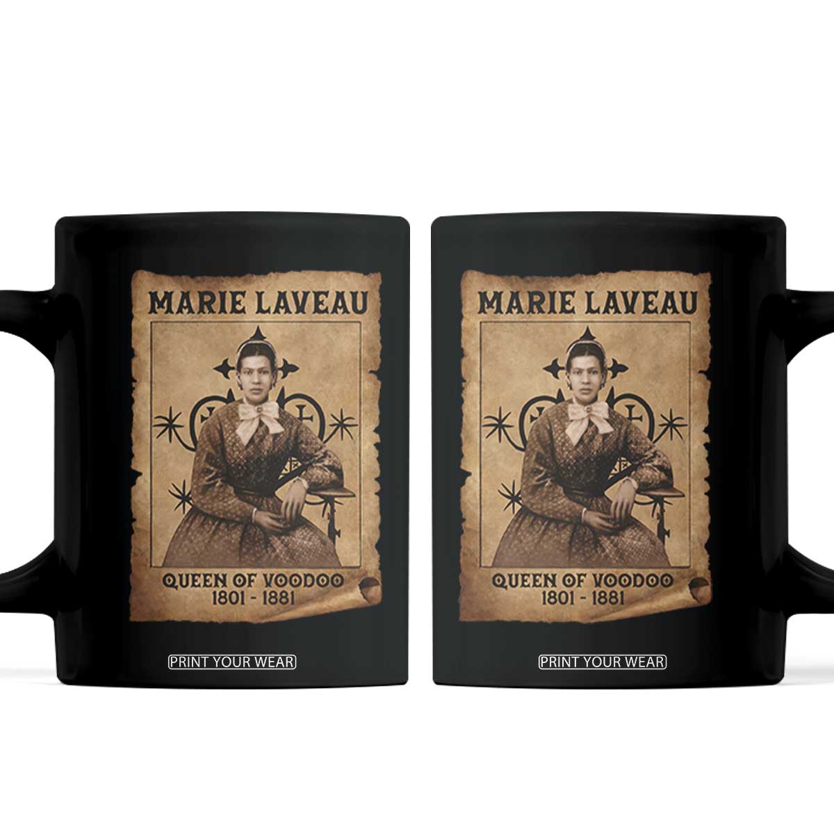 Marie Laveau Coffee Mug Queen Of Voodoo New Orleans Hoodoo Rootwork TS11 Black Print Your Wear