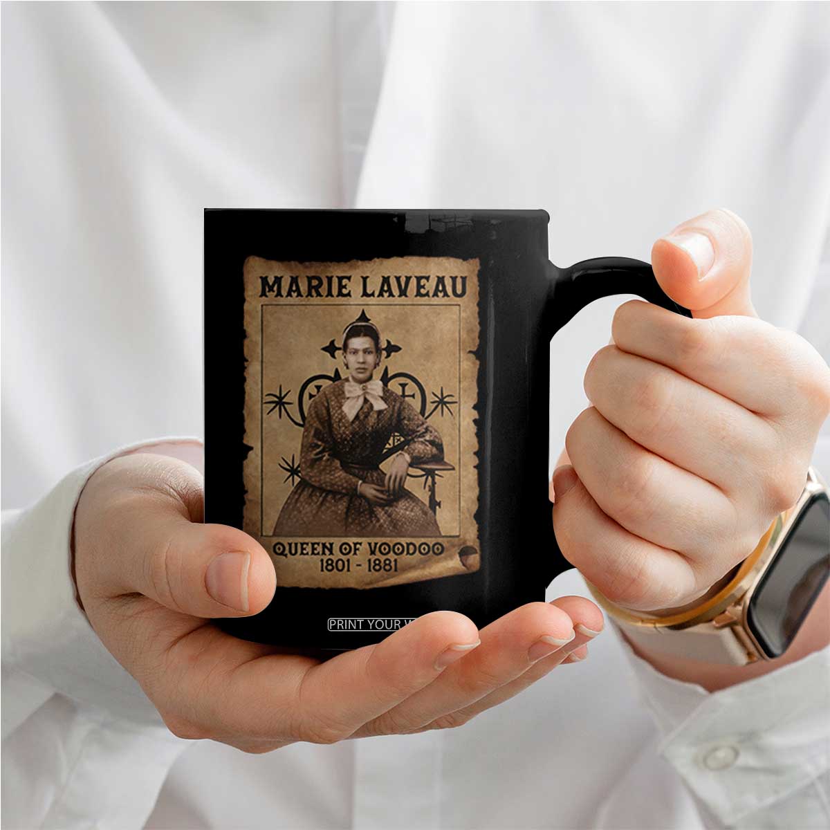 Marie Laveau Coffee Mug Queen Of Voodoo New Orleans Hoodoo Rootwork TS11 Print Your Wear
