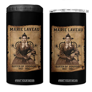 Marie Laveau 4 in 1 Can Cooler Tumbler Queen Of Voodoo New Orleans Hoodoo Rootwork TS11 One Size: 16 oz Black Print Your Wear
