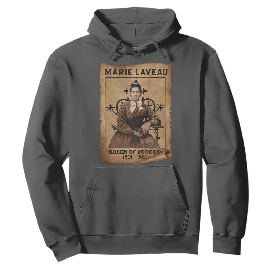 Marie Laveau Hoodie Queen Of Voodoo New Orleans Hoodoo Rootwork TS11 Dark Heather Print Your Wear