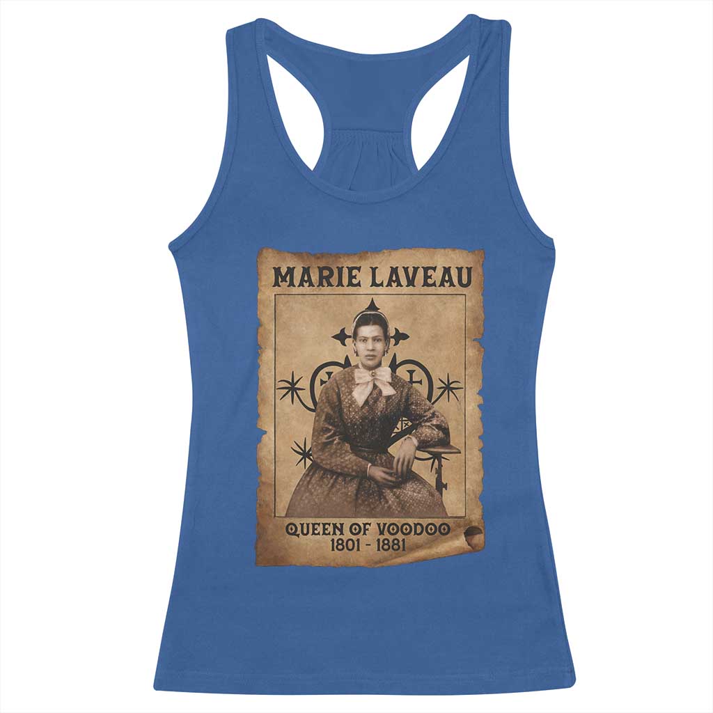 Marie Laveau Racerback Tank Top Queen Of Voodoo New Orleans Hoodoo Rootwork TS11 Royal Blue Print Your Wear