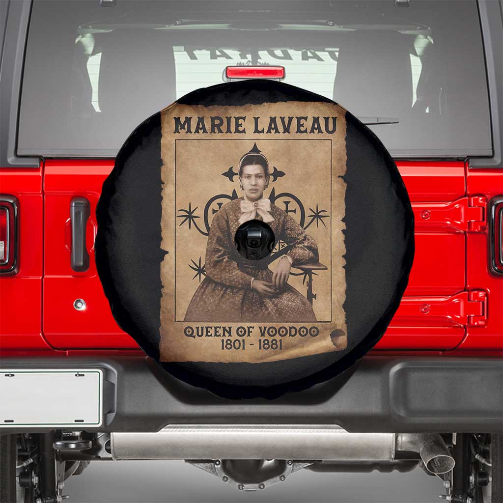 Marie Laveau Spare Tire Cover Queen Of Voodoo New Orleans Hoodoo Rootwork TS11 Black Print Your Wear
