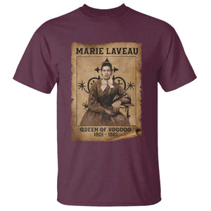 Marie Laveau T Shirt Queen Of Voodoo New Orleans Hoodoo Rootwork TS11 Maroon Print Your Wear