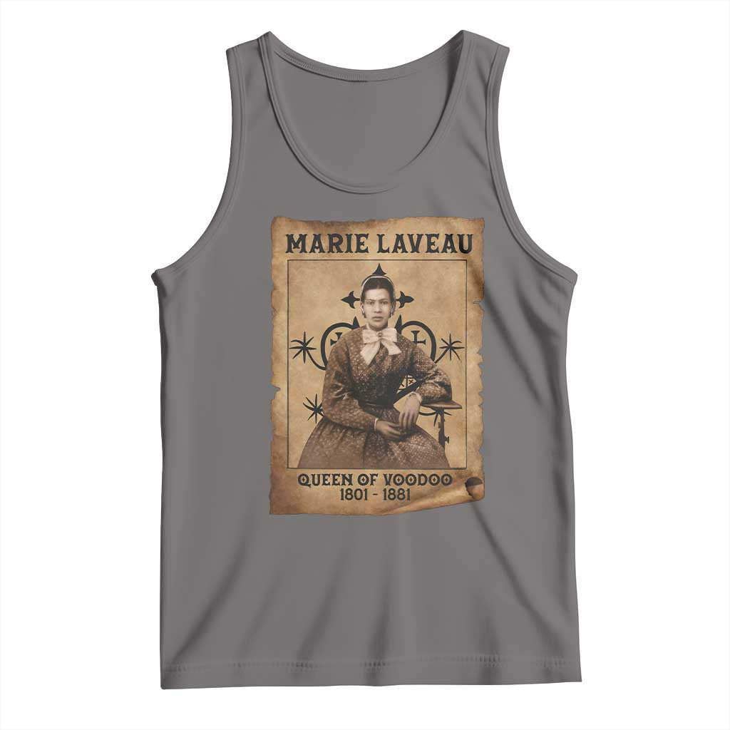 Marie Laveau Tank Top Queen Of Voodoo New Orleans Hoodoo Rootwork TS11 Deep Heather Print Your Wear