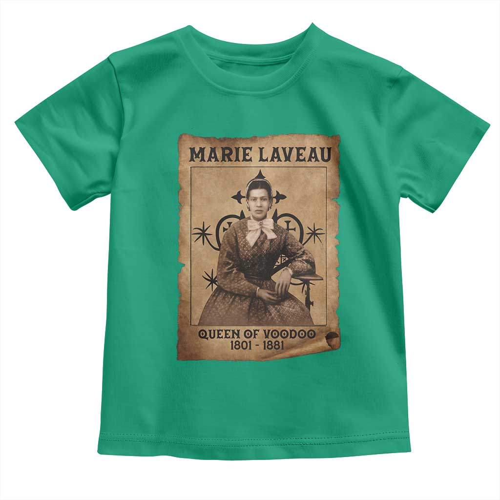 Marie Laveau Toddler T Shirt Queen Of Voodoo New Orleans Hoodoo Rootwork TS11 Irish Green Print Your Wear