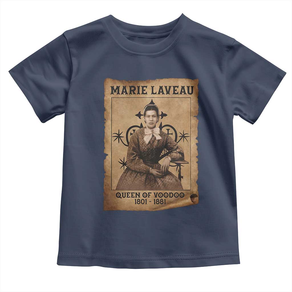 Marie Laveau Toddler T Shirt Queen Of Voodoo New Orleans Hoodoo Rootwork TS11 Navy Print Your Wear