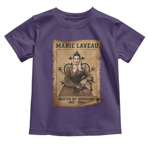 Marie Laveau Toddler T Shirt Queen Of Voodoo New Orleans Hoodoo Rootwork TS11 Purple Print Your Wear