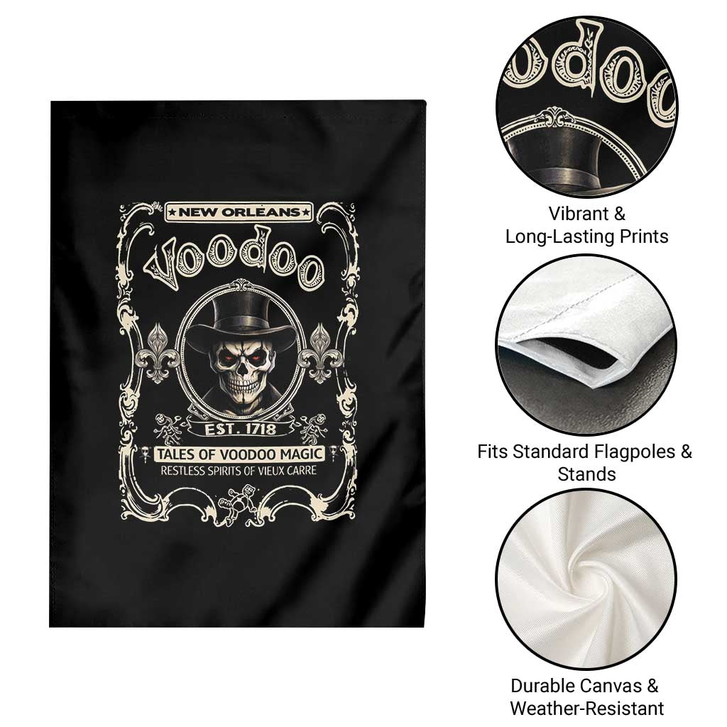 New Orleans Voodoo Garden Flag Tales Of Voodoo Magic Skull Spooky Hoodoo Rootworker TS11 Print Your Wear