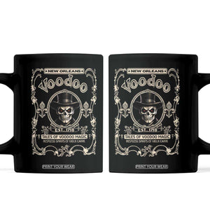 New Orleans Voodoo Coffee Mug Tales Of Voodoo Magic Skull Spooky Hoodoo Rootworker TS11 Black Print Your Wear