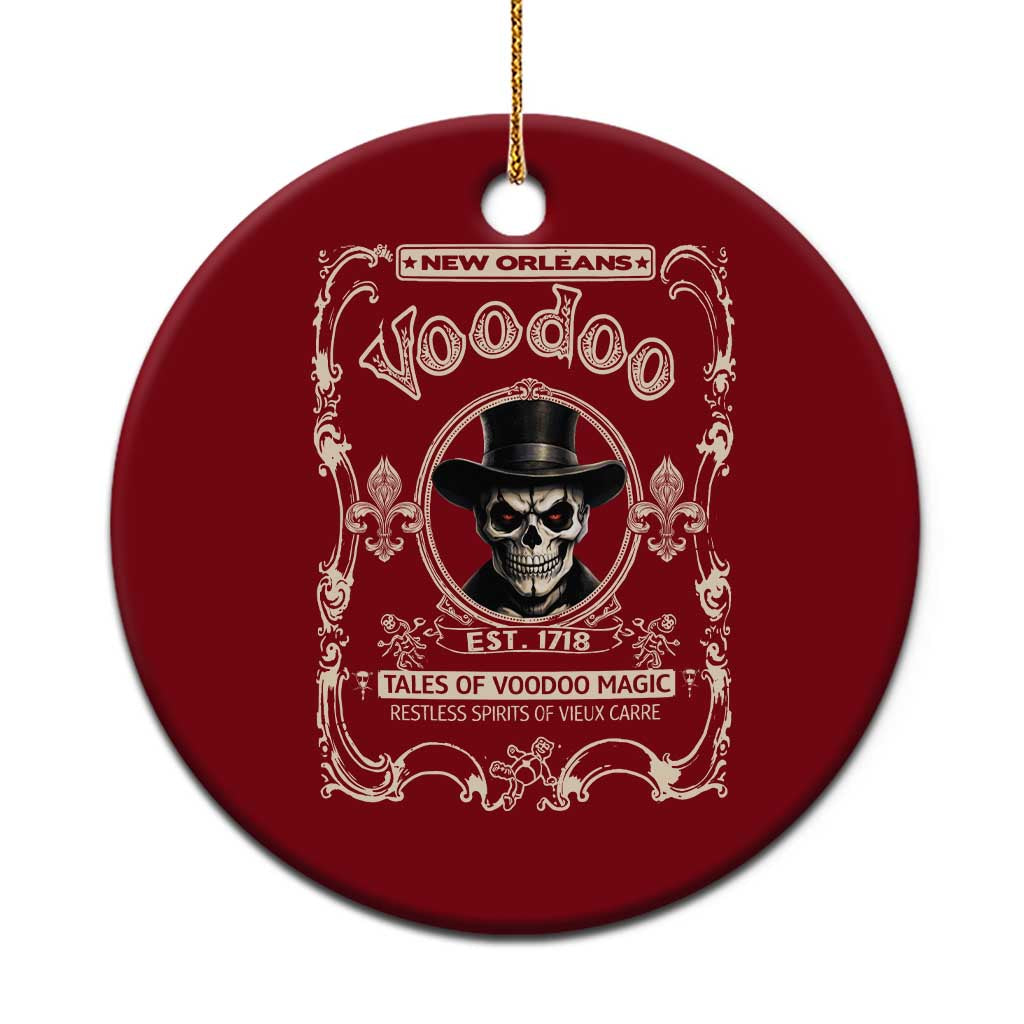 New Orleans Voodoo Ceramic Ornament Tales Of Voodoo Magic Skull Spooky Hoodoo Rootworker TS11 1pc Red Print Your Wear