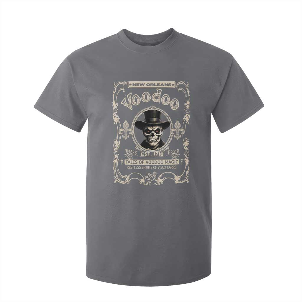New Orleans Voodoo T Shirt For Kid Tales Of Voodoo Magic Skull Spooky Hoodoo Rootworker TS11 Charcoal Print Your Wear
