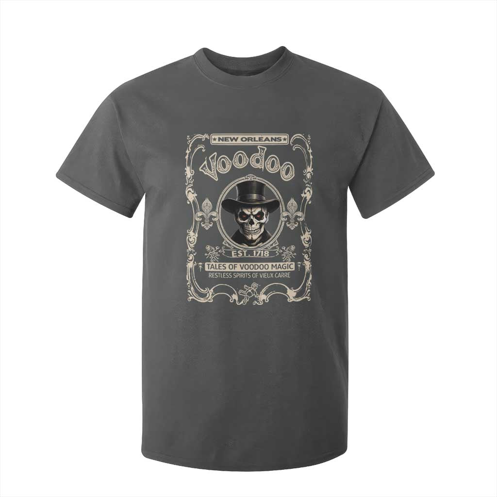 New Orleans Voodoo T Shirt For Kid Tales Of Voodoo Magic Skull Spooky Hoodoo Rootworker TS11 Dark Heather Print Your Wear