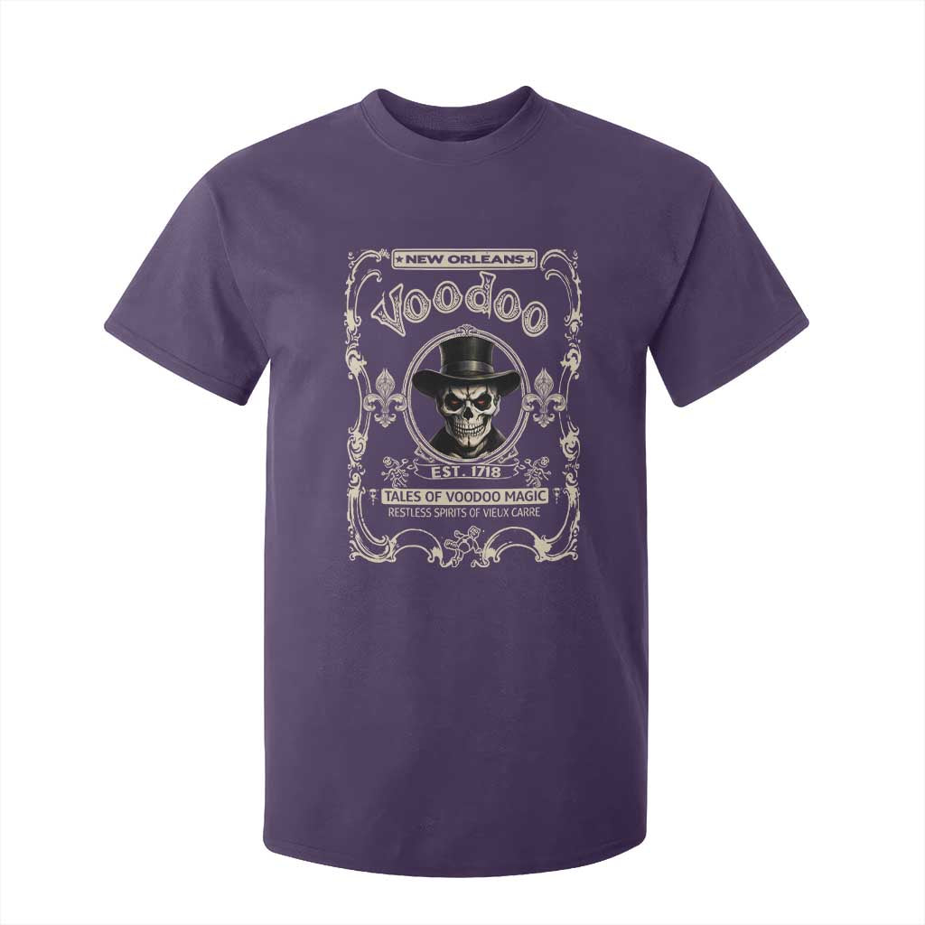 New Orleans Voodoo T Shirt For Kid Tales Of Voodoo Magic Skull Spooky Hoodoo Rootworker TS11 Purple Print Your Wear