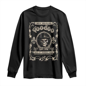 New Orleans Voodoo Long Sleeve Shirt Tales Of Voodoo Magic Skull Spooky Hoodoo Rootworker TS11 Black Print Your Wear