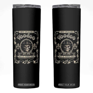 New Orleans Voodoo Skinny Tumbler Tales Of Voodoo Magic Skull Spooky Hoodoo Rootworker TS11 Black Print Your Wear