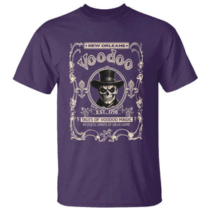 New Orleans Voodoo T Shirt Tales Of Voodoo Magic Skull Spooky Hoodoo Rootworker TS11 Purple Print Your Wear