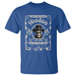 New Orleans Voodoo T Shirt Tales Of Voodoo Magic Skull Spooky Hoodoo Rootworker TS11 Royal Blue Print Your Wear