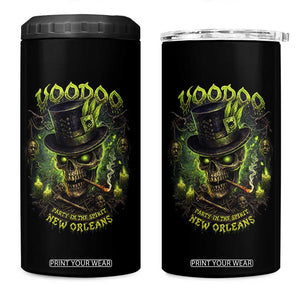 Louisiana Voodoo Skull 4 in 1 Can Cooler Tumbler Party In The Spirit New Orleans Creepy Occult Lover TS11 One Size: 16 oz Black Print Your Wear