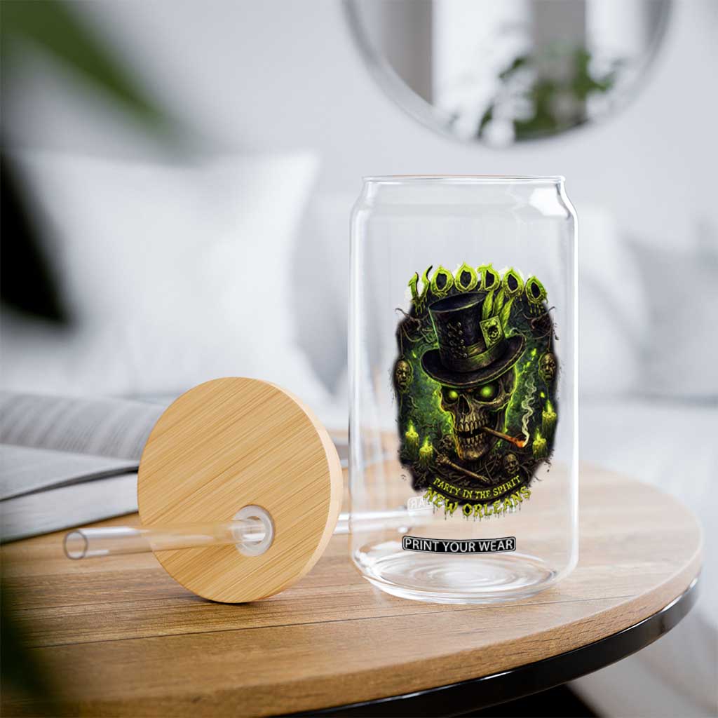 Louisiana Voodoo Skull Glass Can Party In The Spirit New Orleans Creepy Occult Lover TS11 Print Your Wear