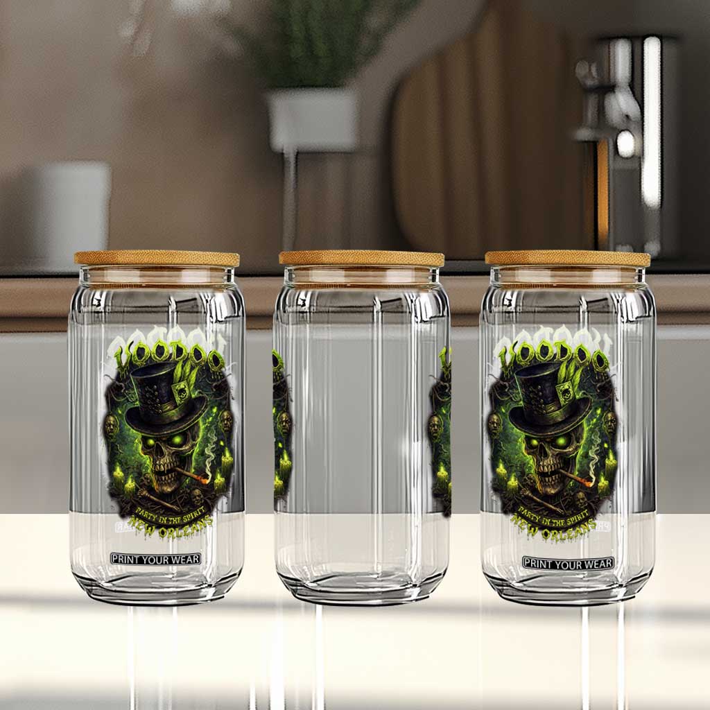 Louisiana Voodoo Skull Glass Can Party In The Spirit New Orleans Creepy Occult Lover TS11 Print Your Wear