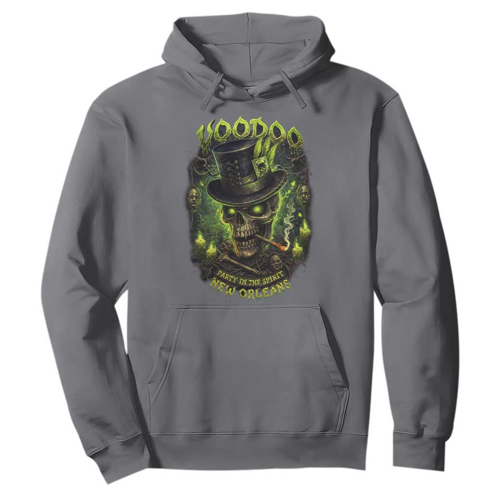 Louisiana Voodoo Skull Hoodie Party In The Spirit New Orleans Creepy Occult Lover TS11 Charcoal Print Your Wear