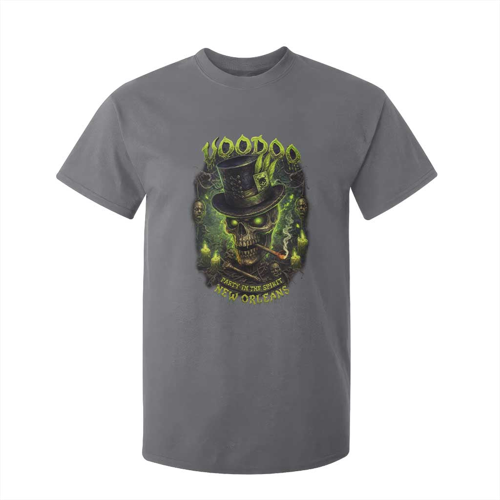 Louisiana Voodoo Skull T Shirt For Kid Party In The Spirit New Orleans Creepy Occult Lover TS11 Charcoal Print Your Wear