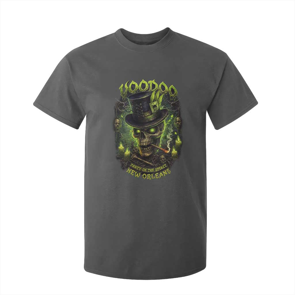Louisiana Voodoo Skull T Shirt For Kid Party In The Spirit New Orleans Creepy Occult Lover TS11 Dark Heather Print Your Wear