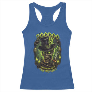 Louisiana Voodoo Skull Racerback Tank Top Party In The Spirit New Orleans Creepy Occult Lover TS11 Royal Blue Print Your Wear