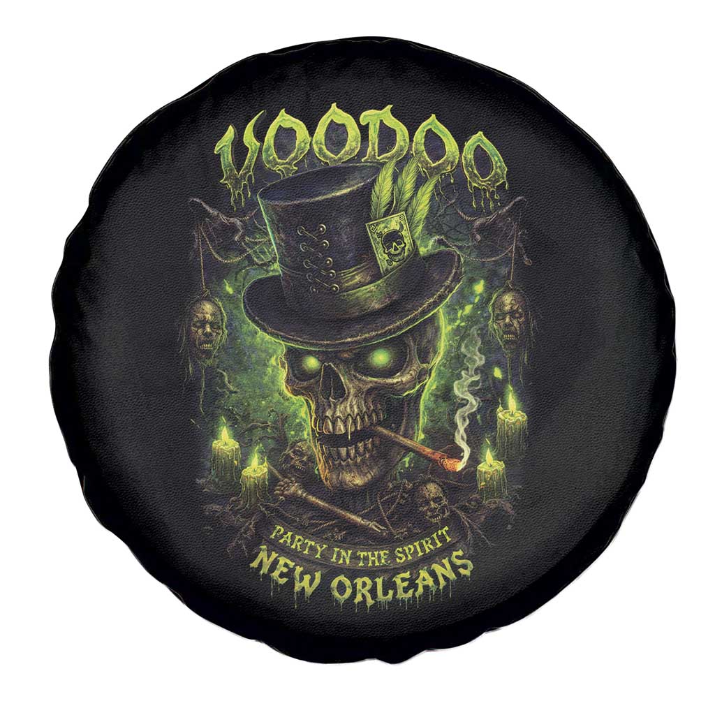 Louisiana Voodoo Skull Spare Tire Cover Party In The Spirit New Orleans Creepy Occult Lover TS11 Print Your Wear