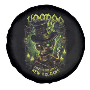 Louisiana Voodoo Skull Spare Tire Cover Party In The Spirit New Orleans Creepy Occult Lover TS11 Print Your Wear