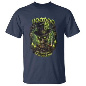 Louisiana Voodoo Skull T Shirt Party In The Spirit New Orleans Creepy Occult Lover TS11 Navy Print Your Wear