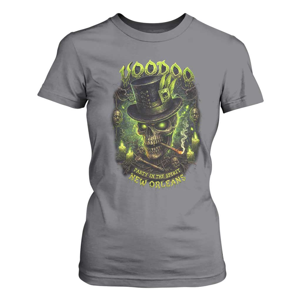 Louisiana Voodoo Skull T Shirt For Women Party In The Spirit New Orleans Creepy Occult Lover TS11 Charcoal Print Your Wear