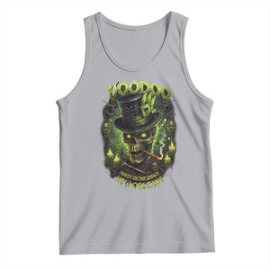 Louisiana Voodoo Skull Tank Top Party In The Spirit New Orleans Creepy Occult Lover TS11 Athletic Heather Print Your Wear