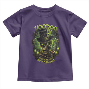 Louisiana Voodoo Skull Toddler T Shirt Party In The Spirit New Orleans Creepy Occult Lover TS11 Purple Print Your Wear